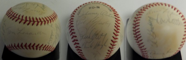 This must have ball is official from the NL, comes ink signed by many, and is Lee approved with ZERO club house signatures appearing. Chub Feeney is the Commish and an honest overall grade would be a 4-5, with most names being able to be read. I see Russell, Lopes, Garvey, Oates, Hough, Rhoden, Lasorda (SS), Monday, Sutton, John and many more. Wow..Impossible attic find, and sold here with NO reserve!
