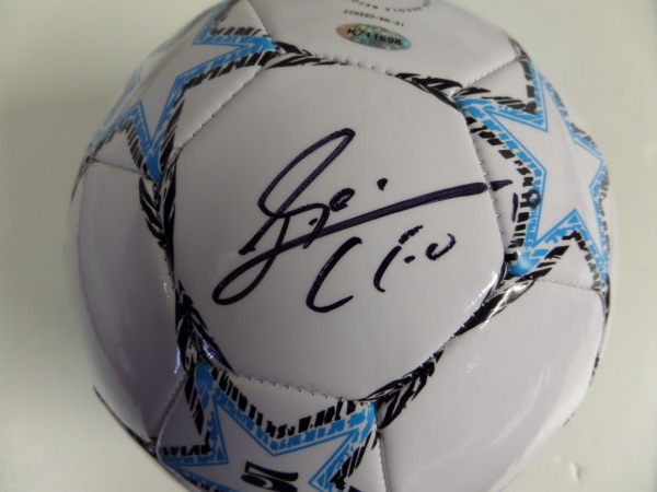 This mint Champion soccer ball is white with blue & black trim and comes signed by the best ever in black with his #10 and "LEO" included!! Guaranteed authentic and comes hologrammed and ready for display for the soccer collector. Retails in the mid-high hundreds and now he's playing and winning it all in Miami! He has done it all and still going!
