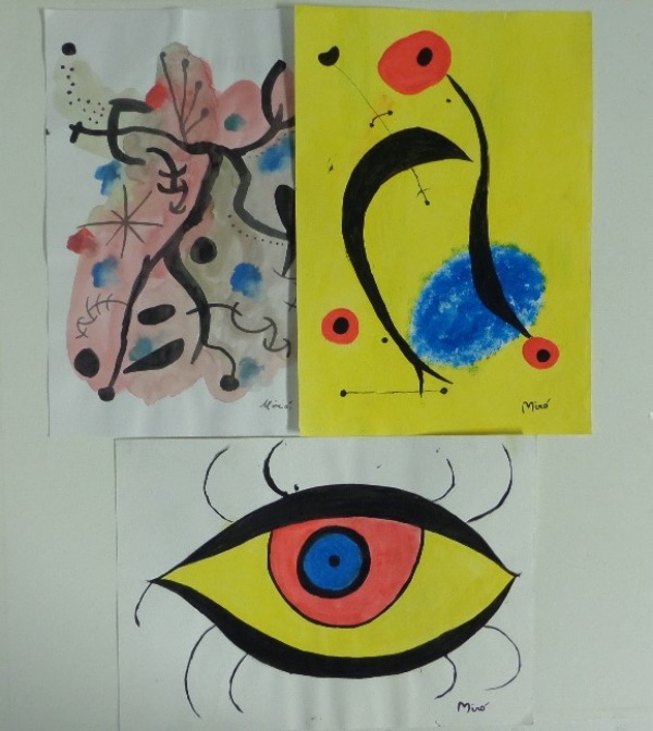 This top dollar lot is 3 works for one money, and all come hand signed by the late Master on the bottom. Each is very colorful, about 8x10.5 in size, and show abstract scenes from his hand in watercolors!! Super high lot value, yet sold here with NO reserve! WOW! Gallery markings on the reverse.